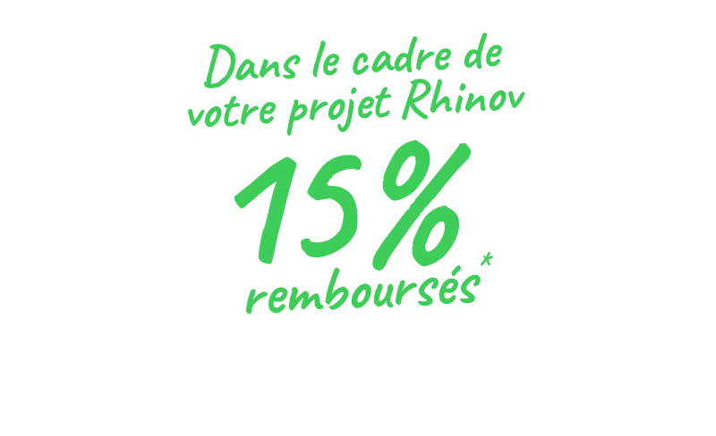 Dans le cadre de votre projet Rhinov 15% remboursés sur vos achats de produits Schneider Electric